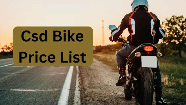Csd Bike Price List