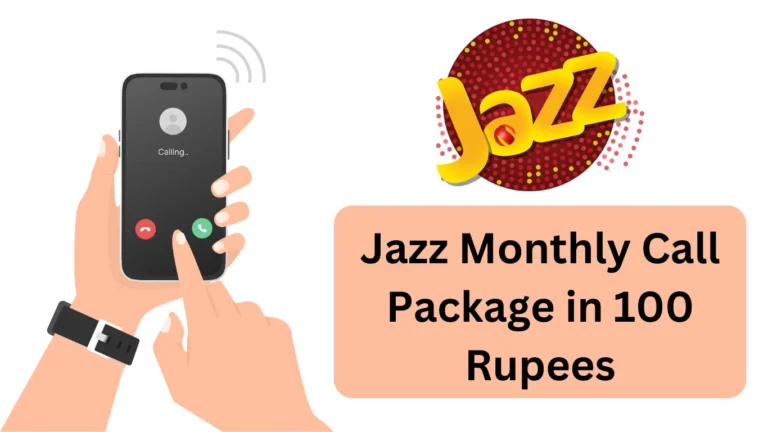 Jazz Monthly Call Package in 100 Rupees