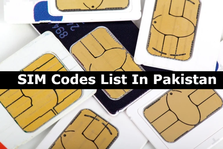 SIM Codes List Which Network Code Jazz, Zong, Ufone, Telenor,Onic