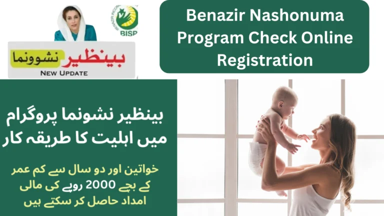 Benazir Nashonuma Program Check Online Registration